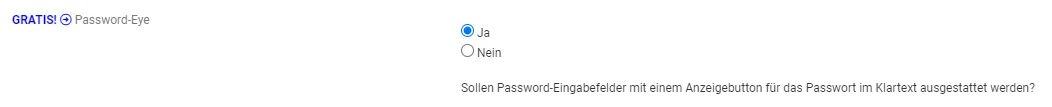 Gratis-Tool Password-Eye