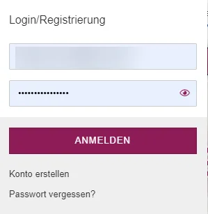 Login-Dialog