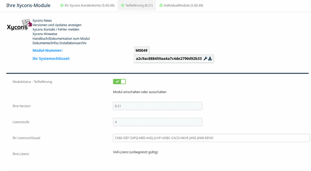 M0049 - Teillieferungen - Setup 1