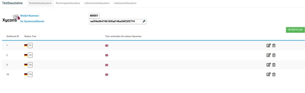 M0001 - Setup Bausteine