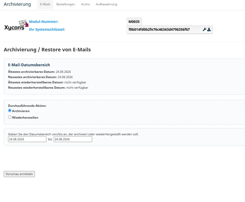 M0035 - E-Mail-Archivierung