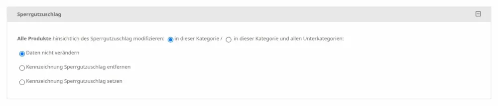 M0051 - Sperrgutzuschlag - Kategorieänderung