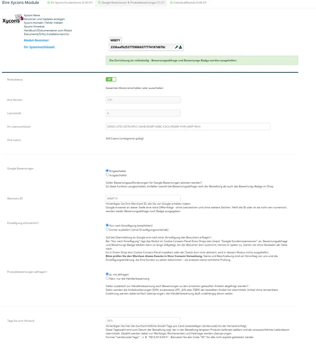 M0071 - Google-Rezensionen & Produktbewertungen - Setup A