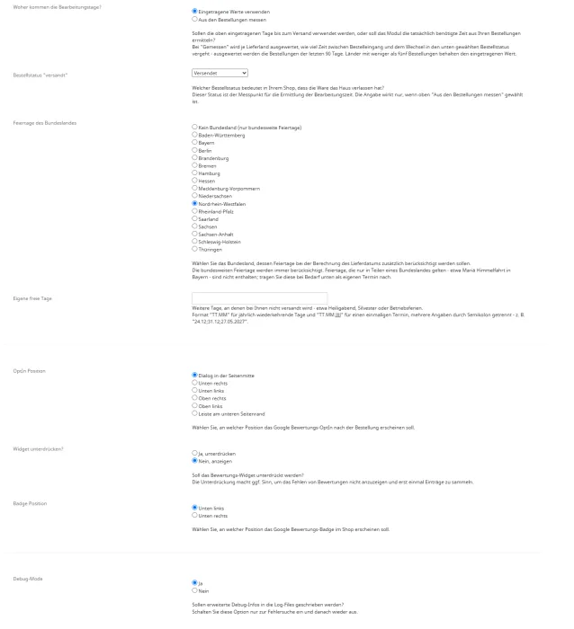 M0071 - Google-Rezensionen & Produktbewertungen - Setup B