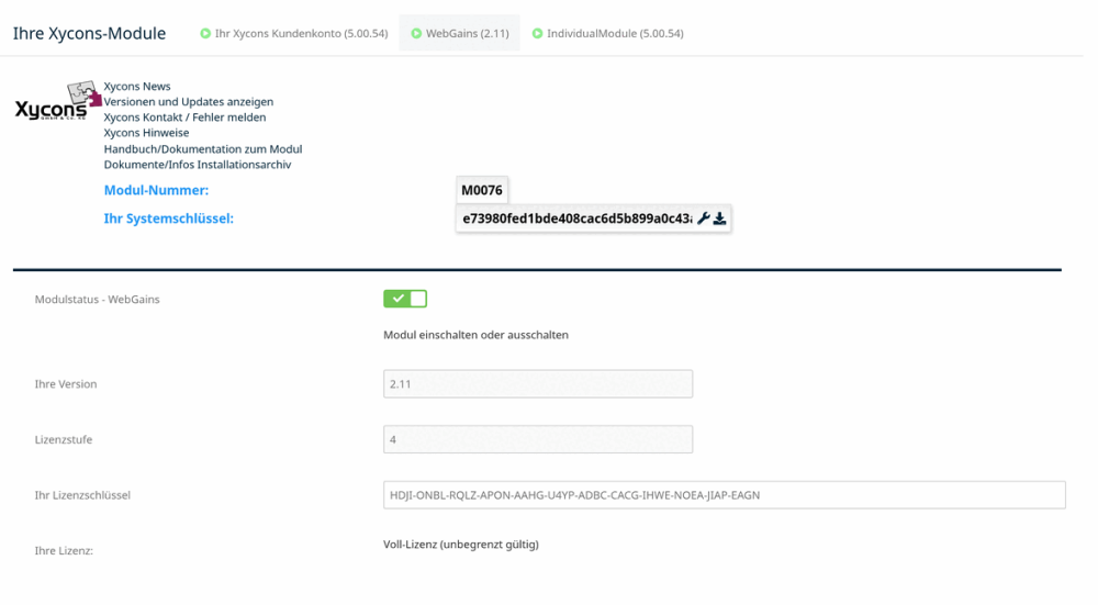M0076 - Webgains-Tracking - Setup 1