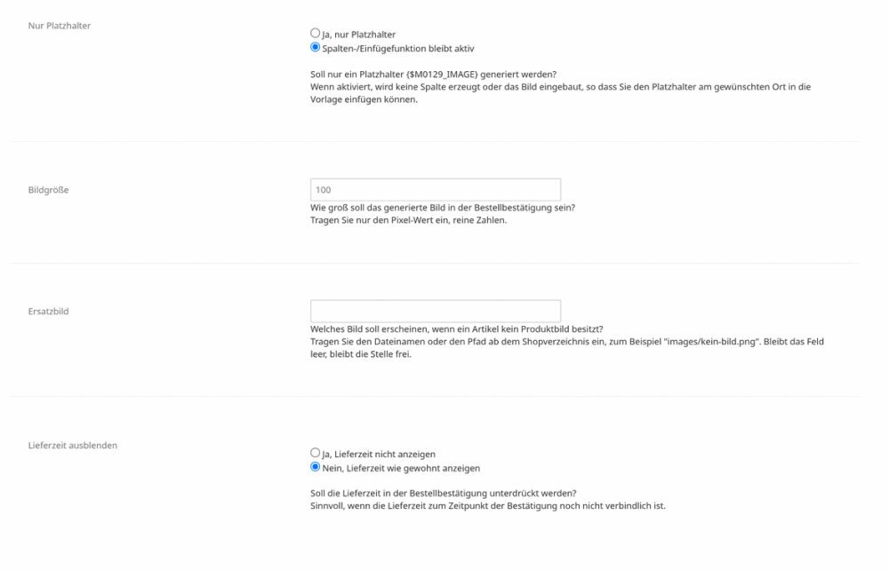 M0129 - Bestellbestätigungsbilder- Setup 3