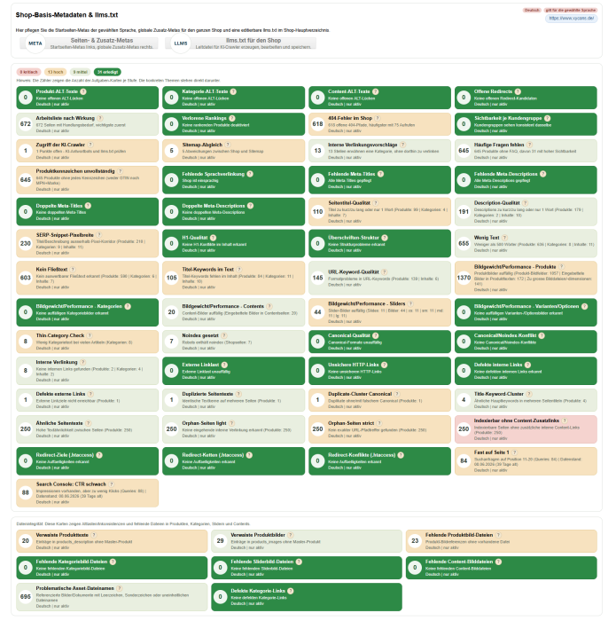 M0154 - Ultimative SEO-Suite - Kacheln