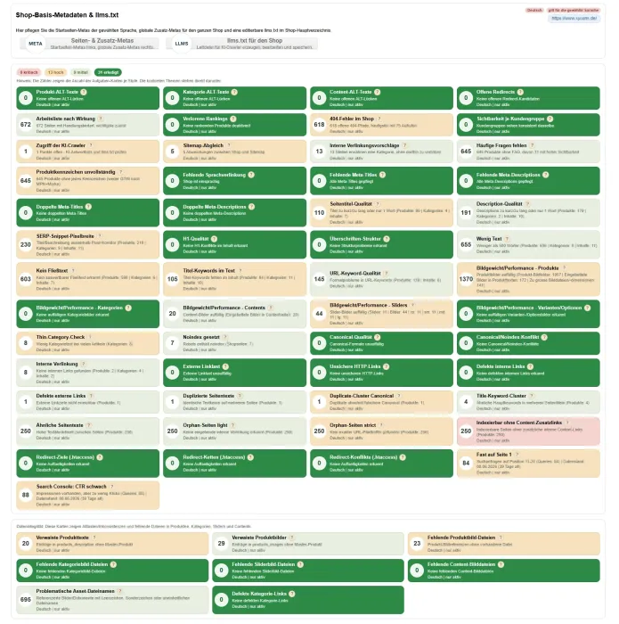 M0154 - Ultimative SEO-Suite - Kacheln