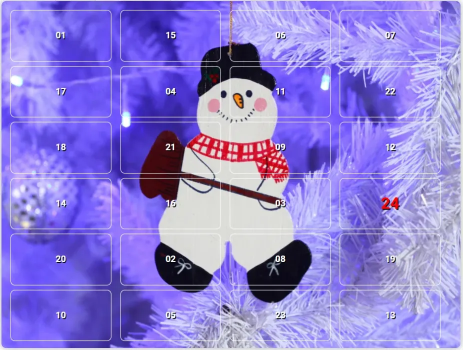Adventskalender  - Beispiel