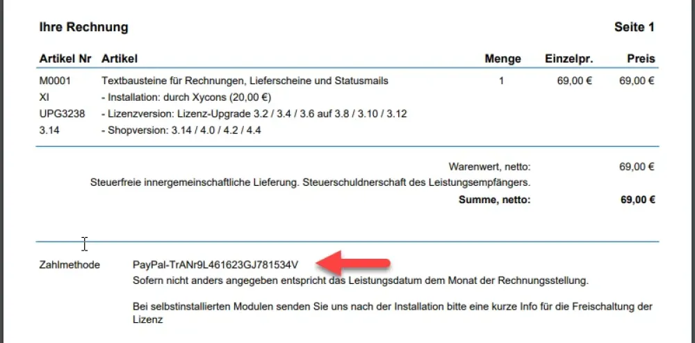 M0083 - Rechnung