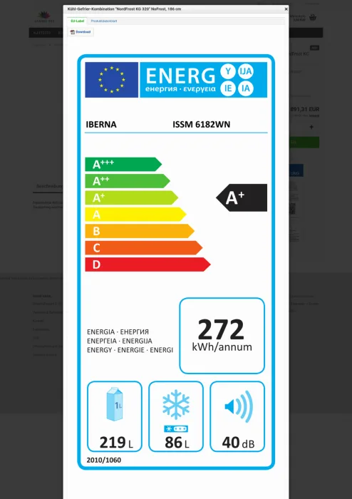M0021 - Energieeffizienzklassen - Label