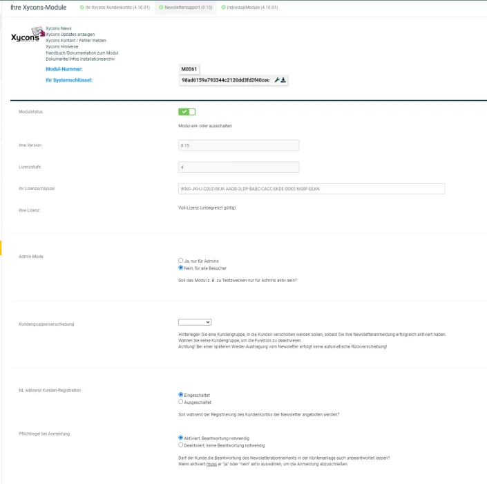 M0061 - NewsLetterSupport - Setup1