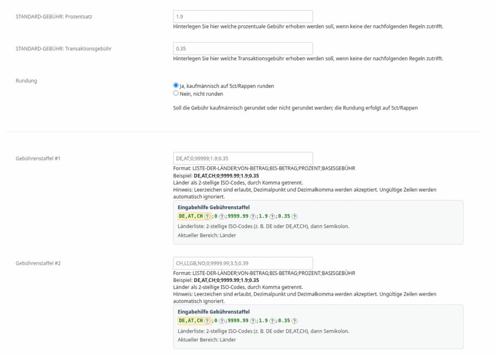 M0036 - PayPal-Gebühr - Setup 2