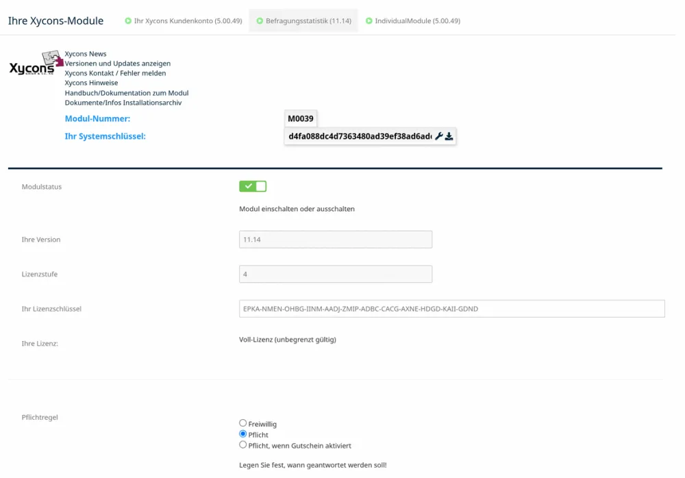 M0039 - Warenkorbbefragung - Setup A