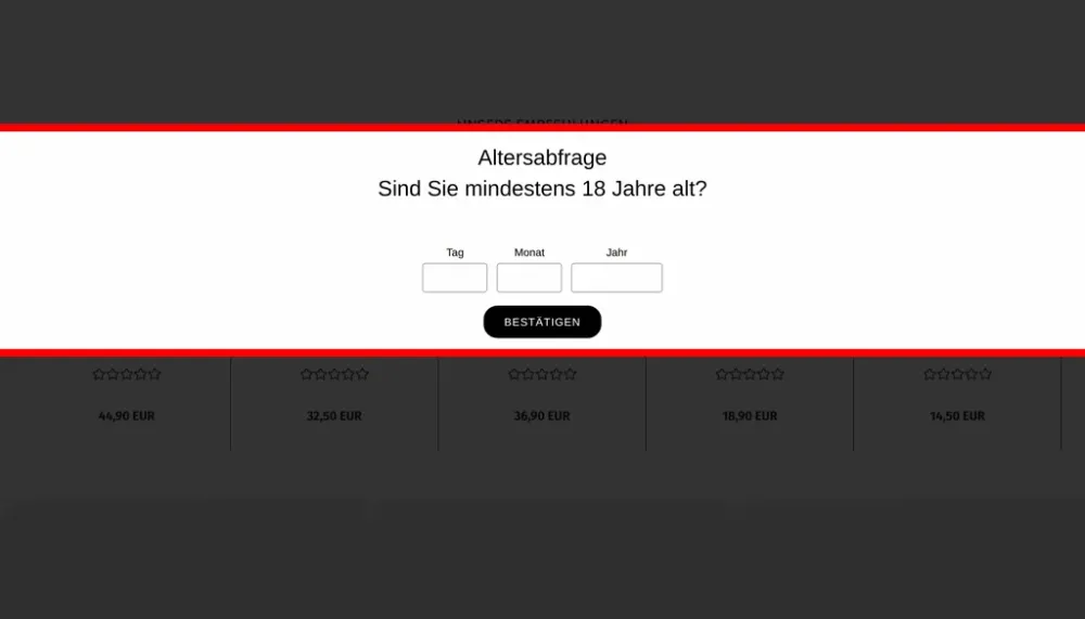 M0054 - Altersprüfung - Abfrage Geburtsdatum