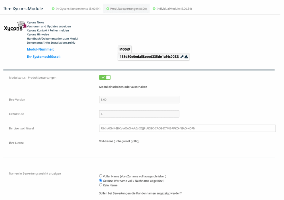 M0069 - Ekomi-Bewertungsimport - Setup 1