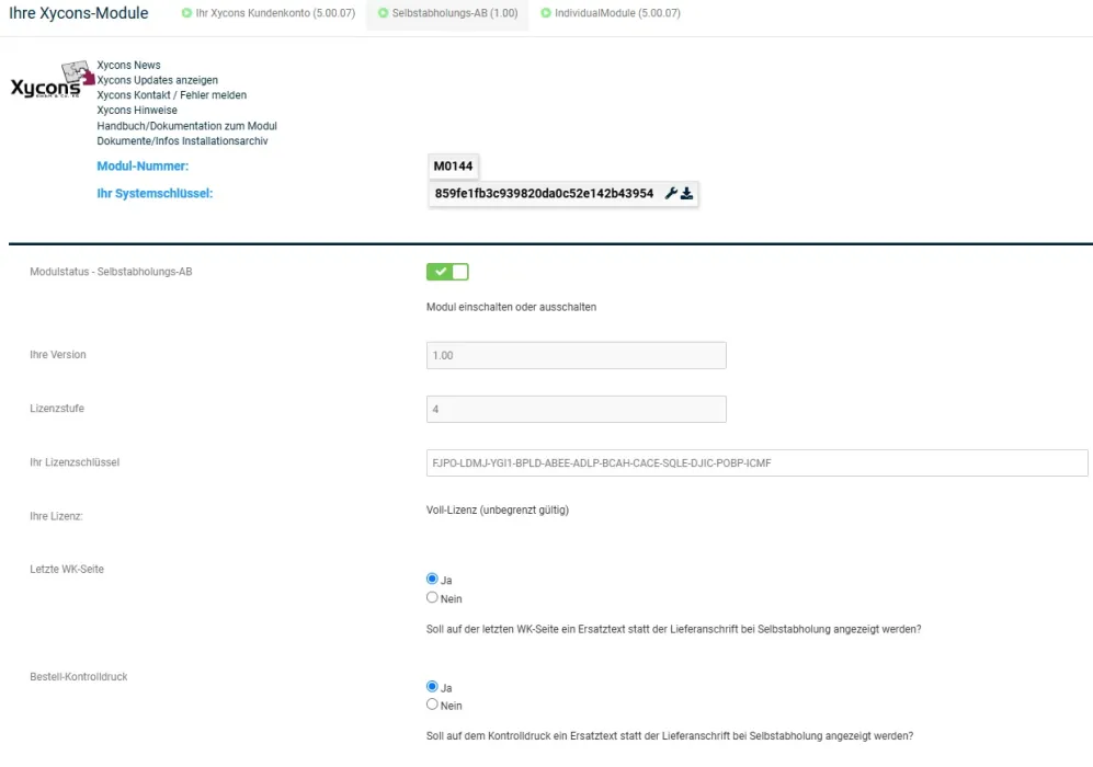 M0144 - Selbstabholer-AB Setup